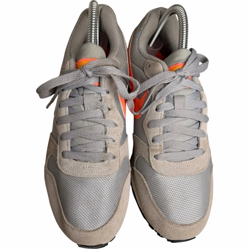 Nike‎ MD Runner 2 Womens 9 Gray Mango Peach Waffle Sole Sneakers Retro Running